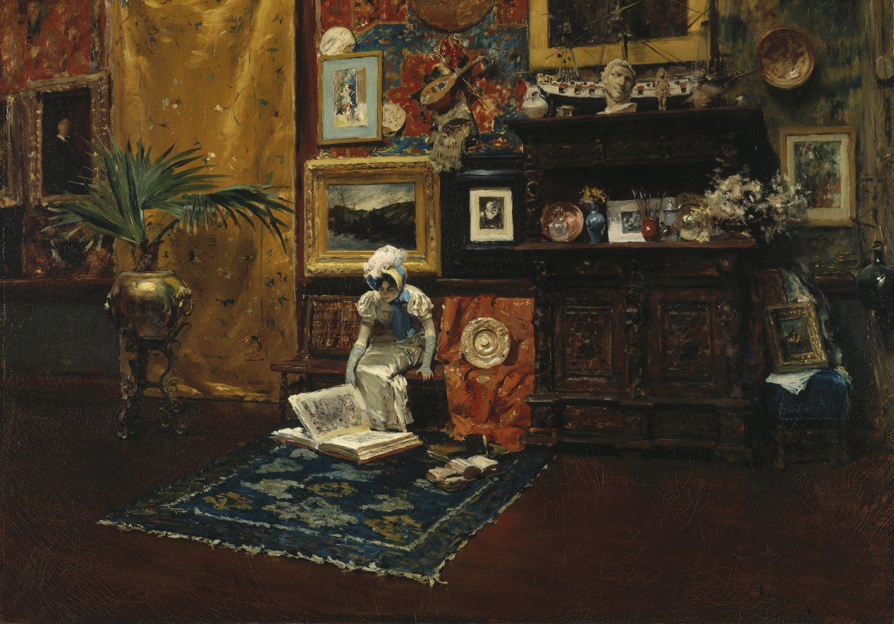 Studio interiør af William Merritt Chase