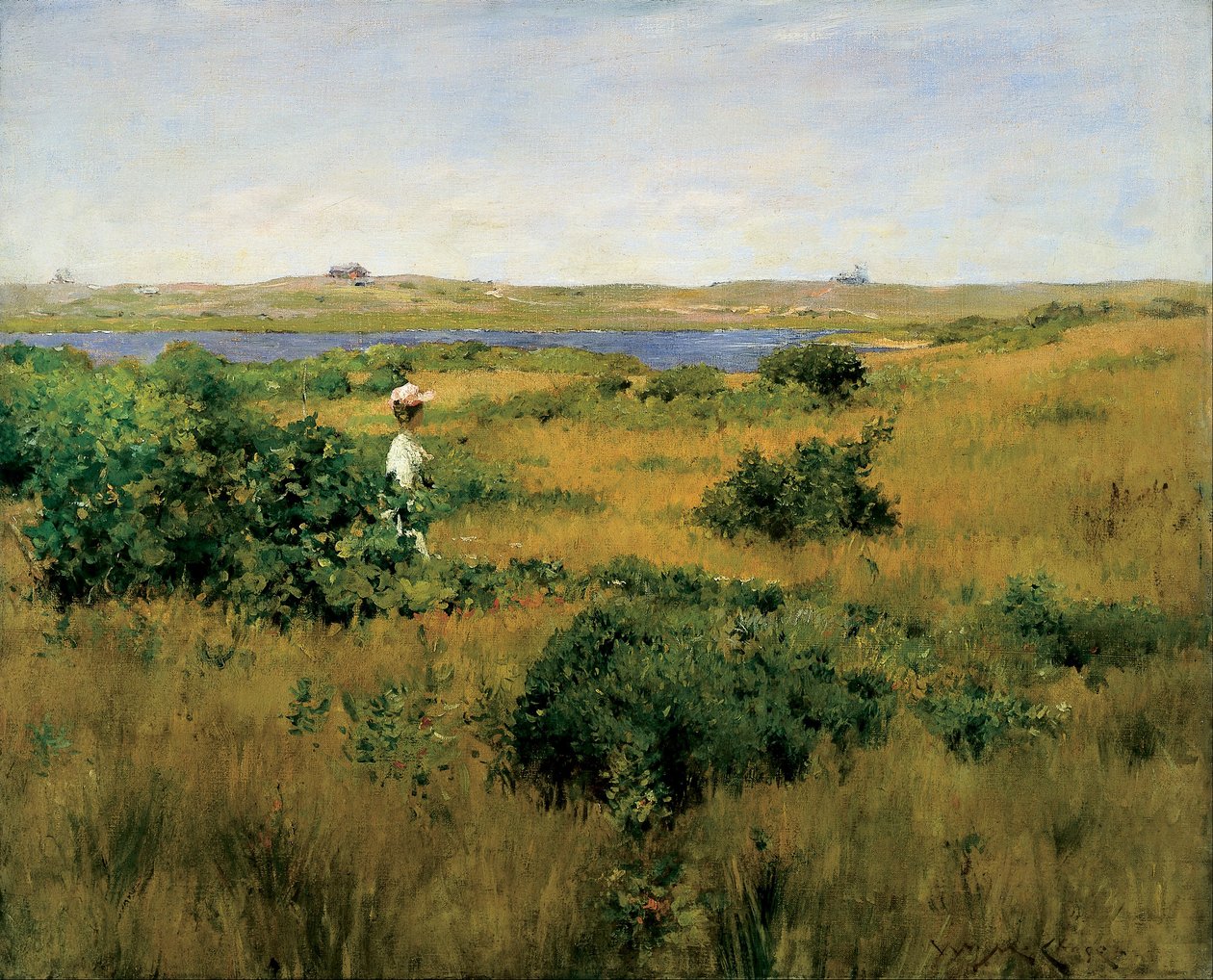 Sommer på Shinnecock Hills af William Merritt Chase