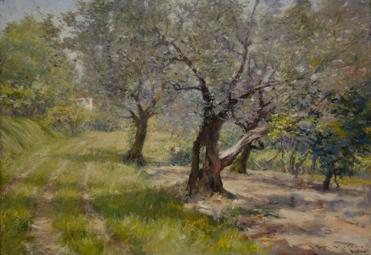 Olivenlunden af William Merritt Chase