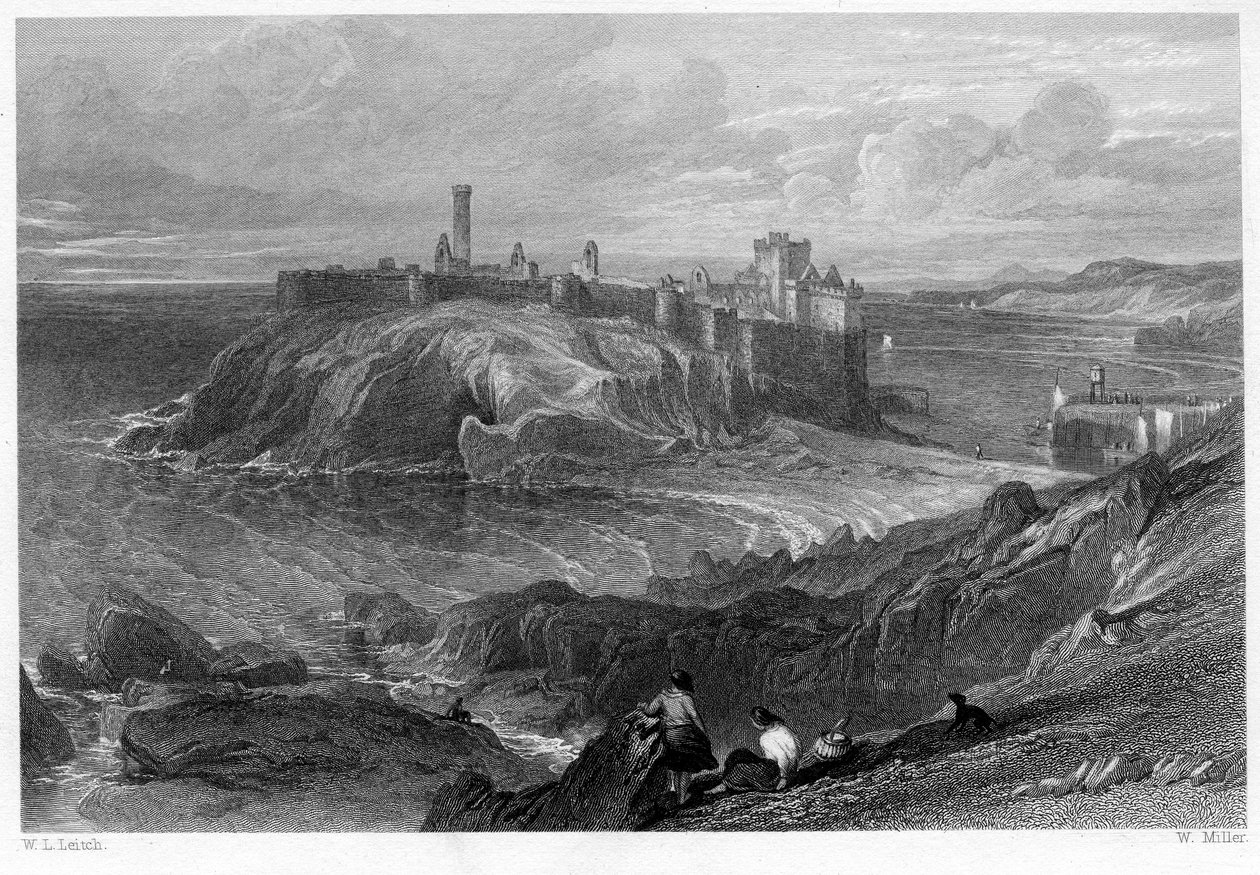 Peel Castle, Isle of Man af William Rickarby Miller