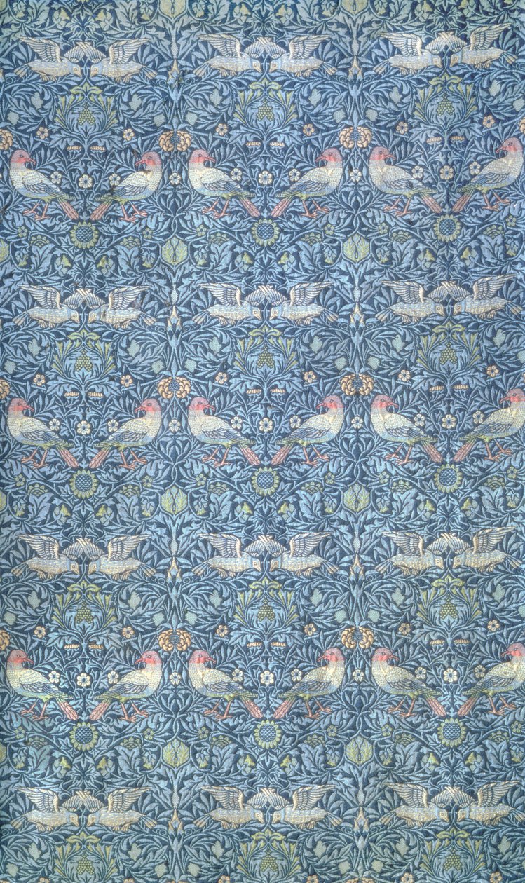 Bird, fremstillet af Morris & Co., 1878 (vævet uldent dobbelt stof) (se også 76782) af William Morris