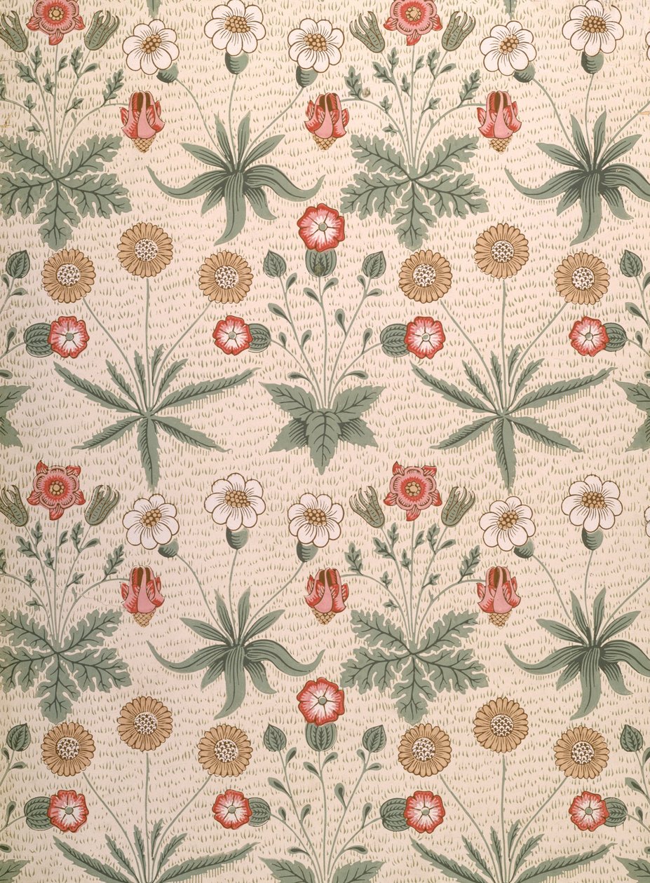Daisy, første Morris-design til tapet, 1864 af William Morris
