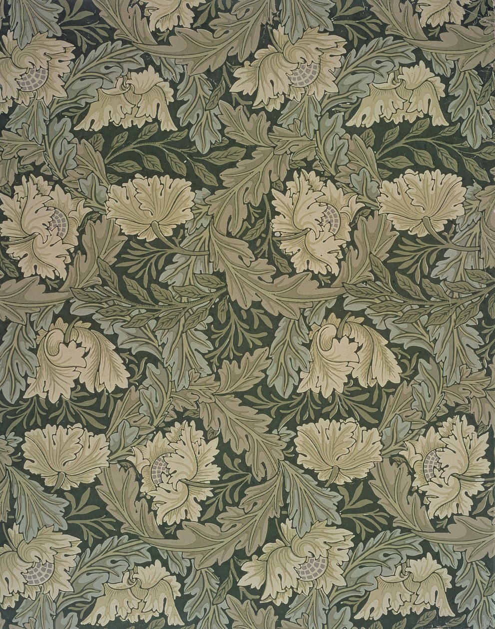 Design til "Lea"-tapet, 1885 af William Morris