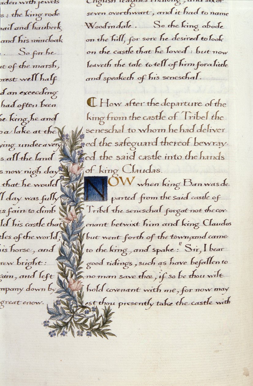 Et af to fragmenter fra Lancelot du Lac (re 223038) af William Morris