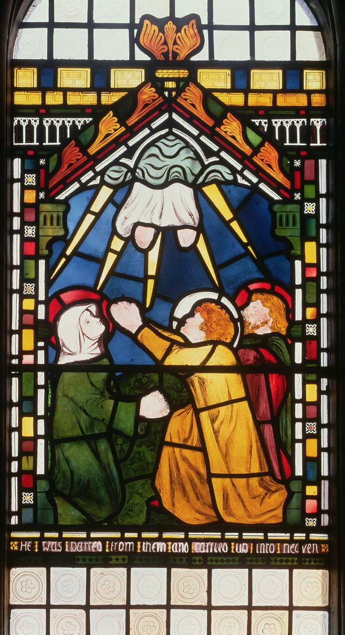 The Ascension, 1861 (farvet glas) af William Morris