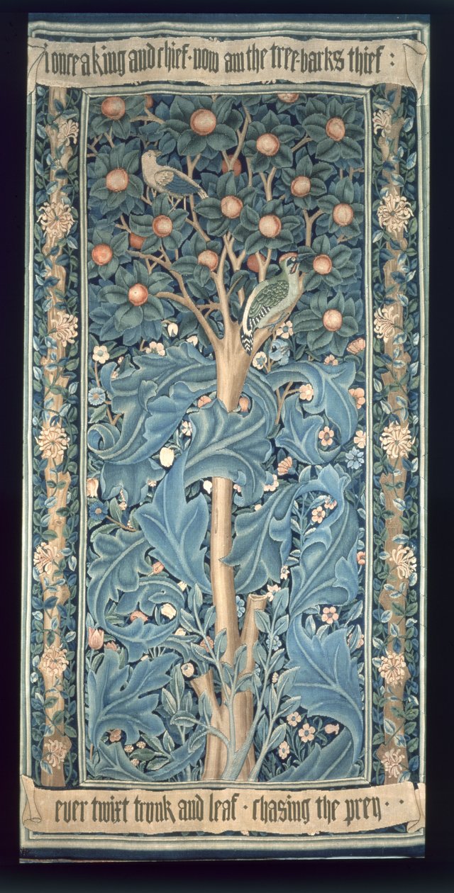 The Woodpecker Tapestry, designet af William Morris (1834-96) 1885 (for detaljer se 87205) af William Morris