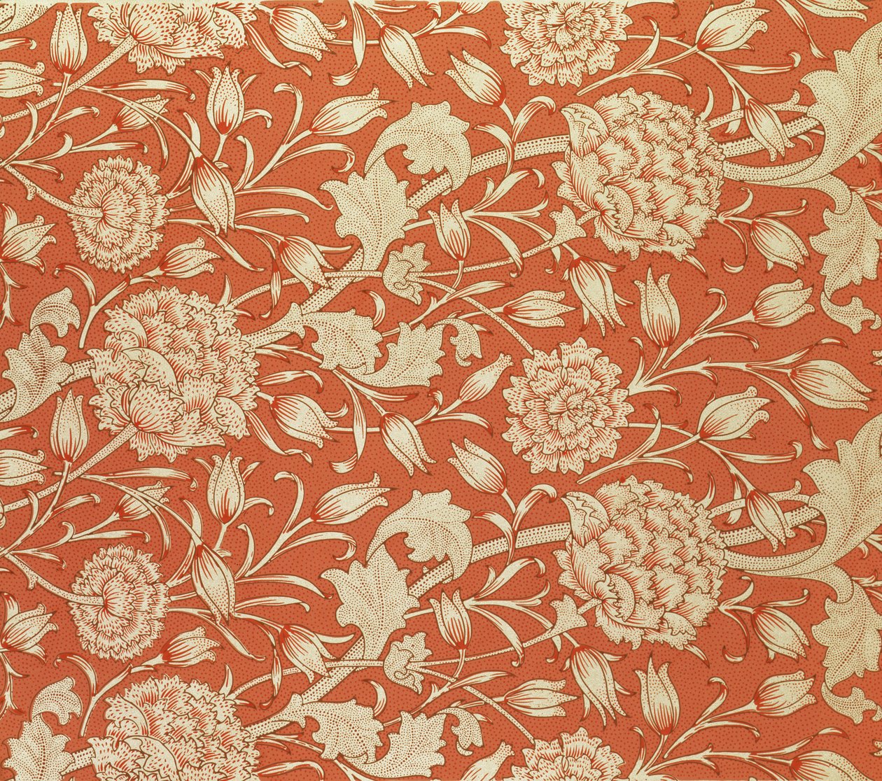 Tulipan tapet design, 1875 af William Morris