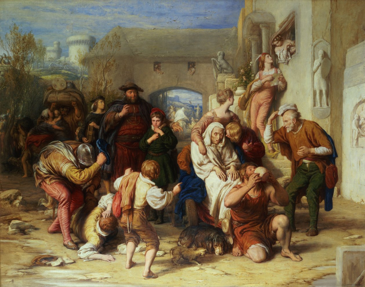 Menneskets syv aldre, 1835-8 (olie) af William Mulready
