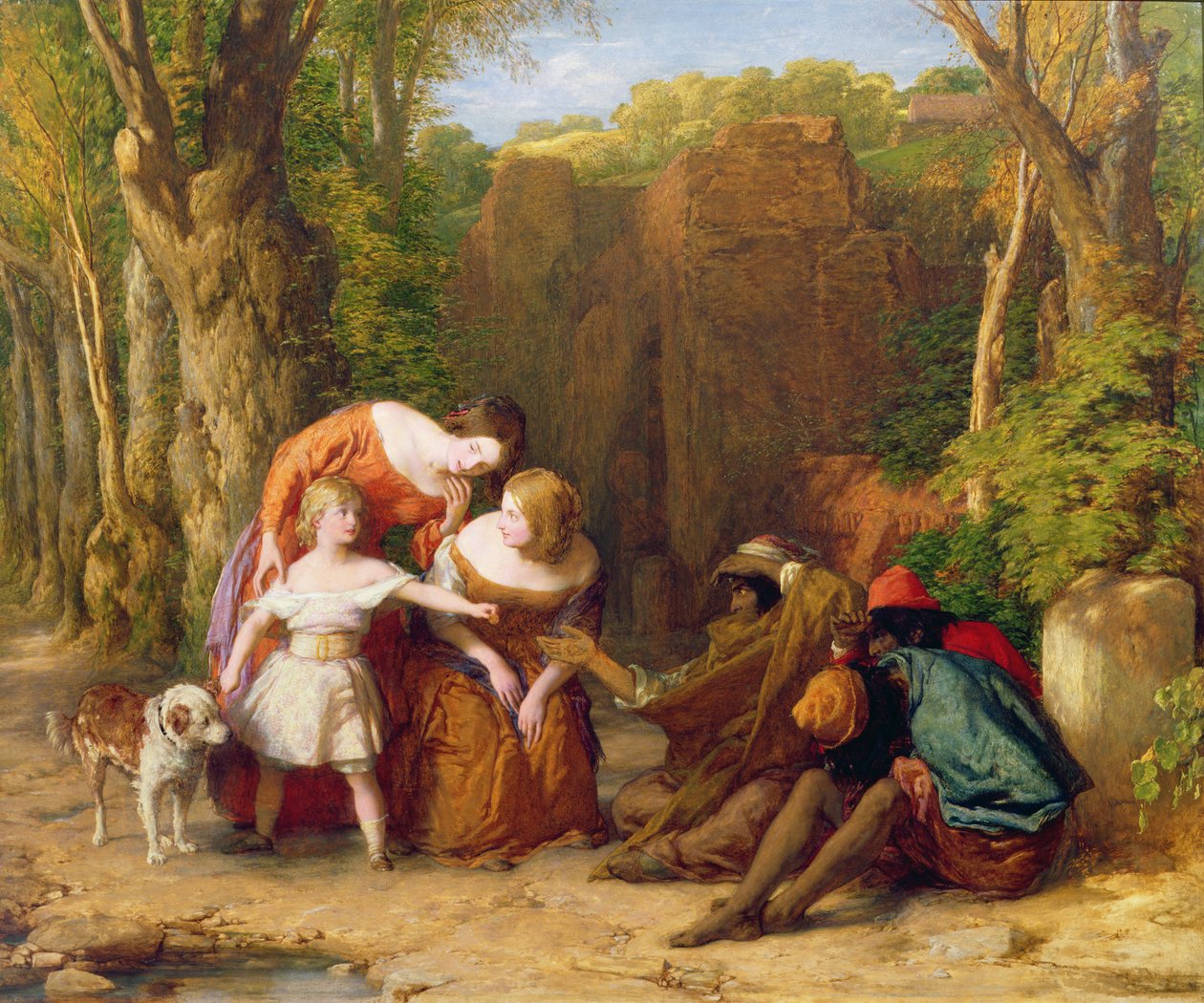 Træn et barn op i den måde, det skal gå... (olie) af William Mulready