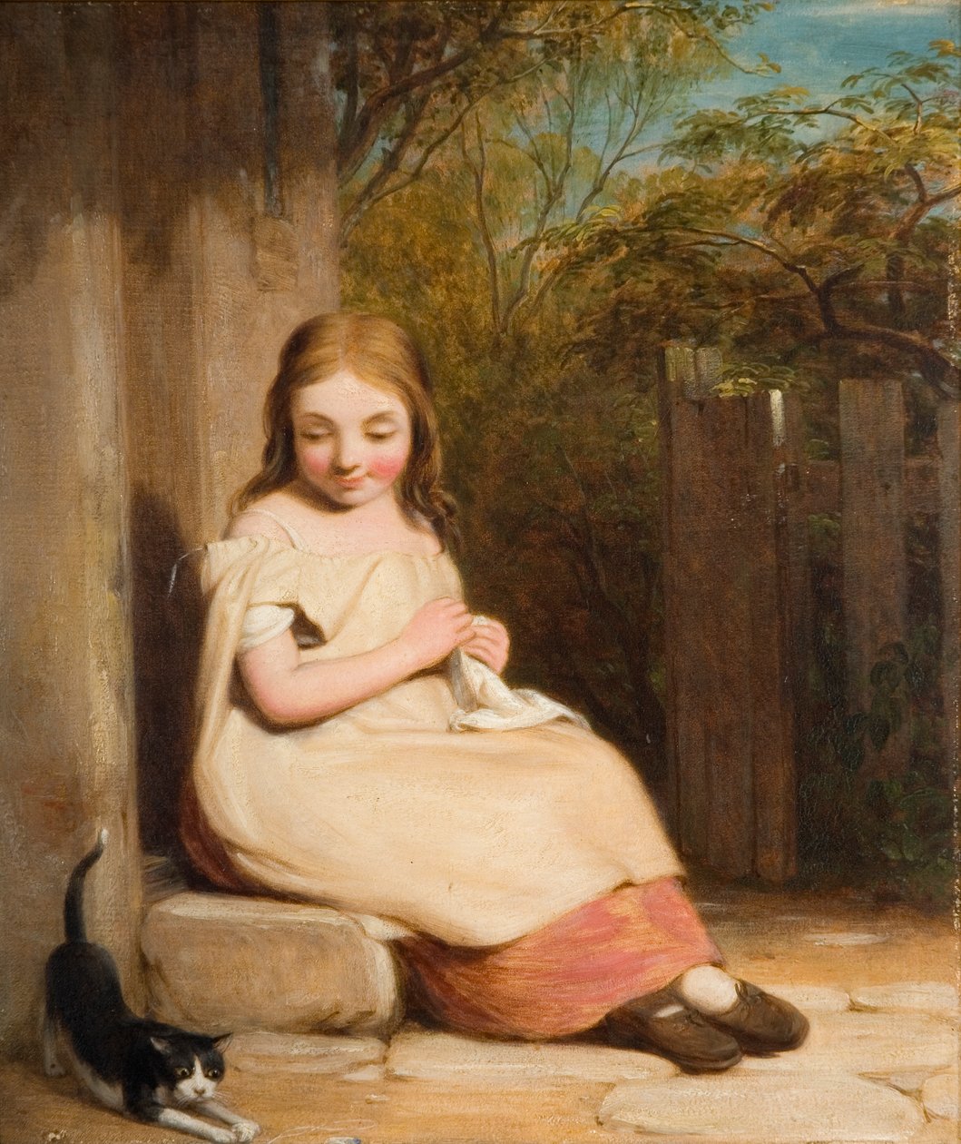 Ung pige med killing, af William Mulready