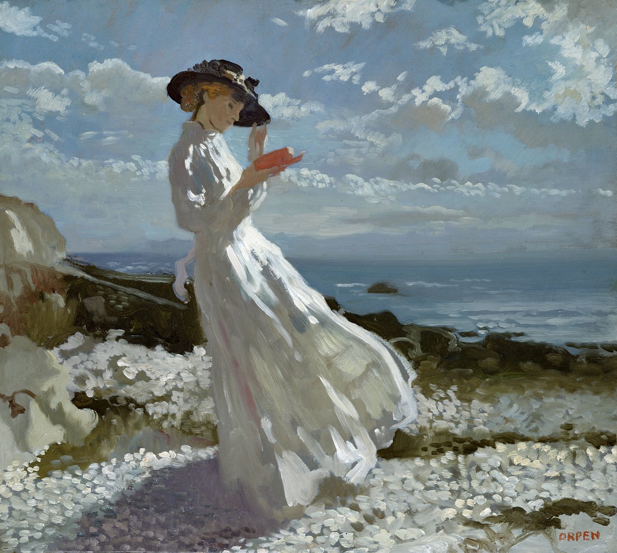 Nådelæsning på Howth Bay af William Orpen