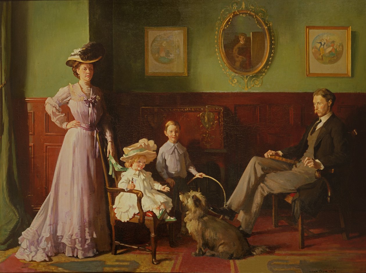 Gruppeportræt af George Swintons familie af William Orpen