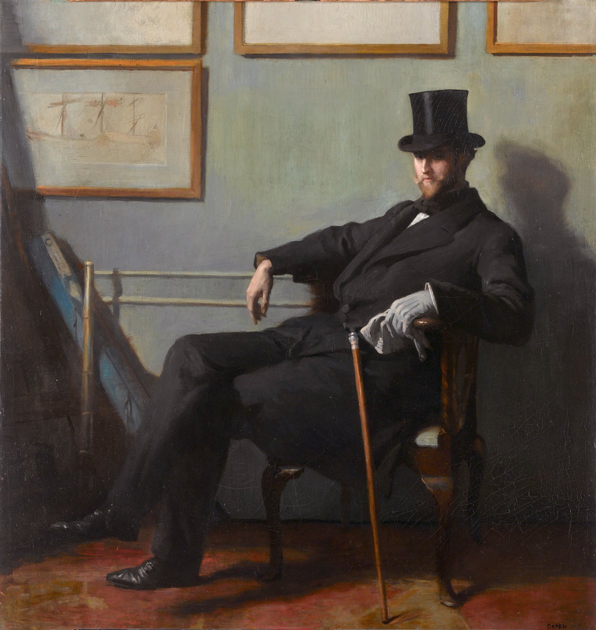 Portræt af Herbert Barnard John Everett af William Orpen