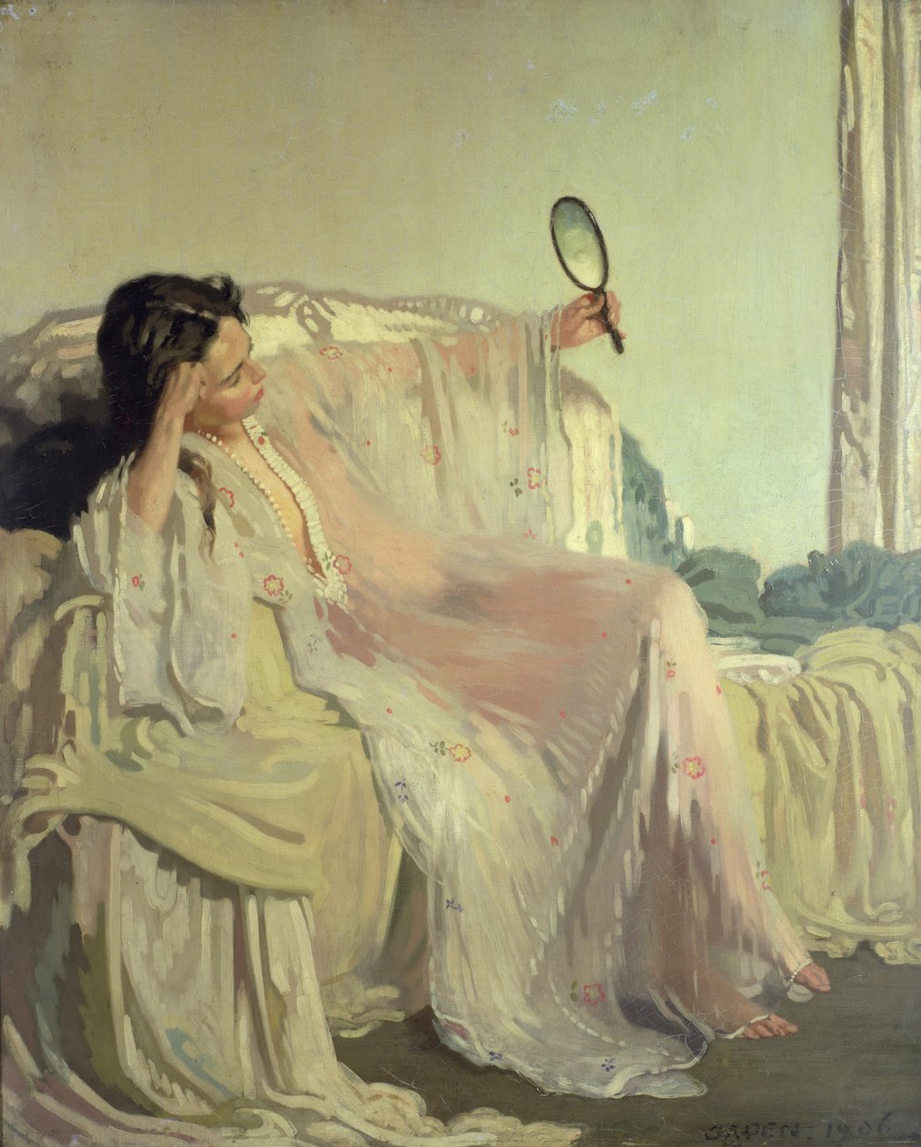 The Eastern Gown, 1906 (olie) af William Orpen