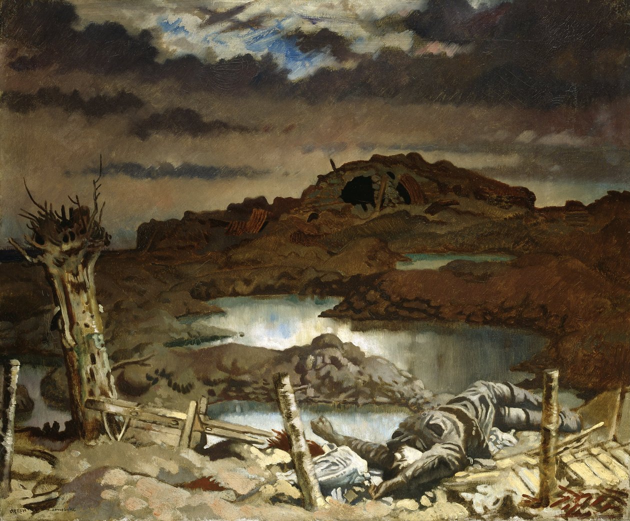 Zonnebeke af William Orpen