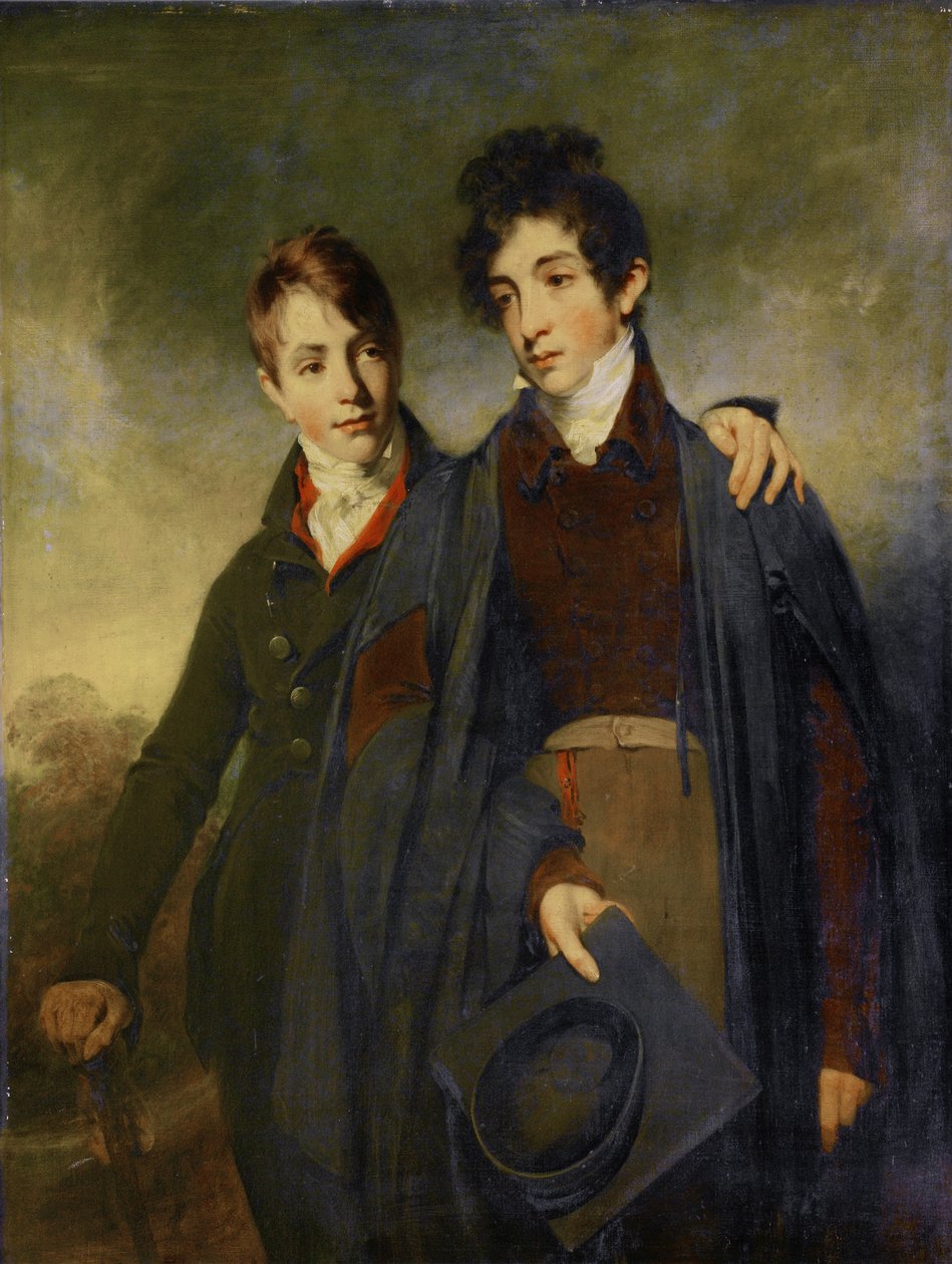 John Soane Junior og George Soane, 1805 af William Owen