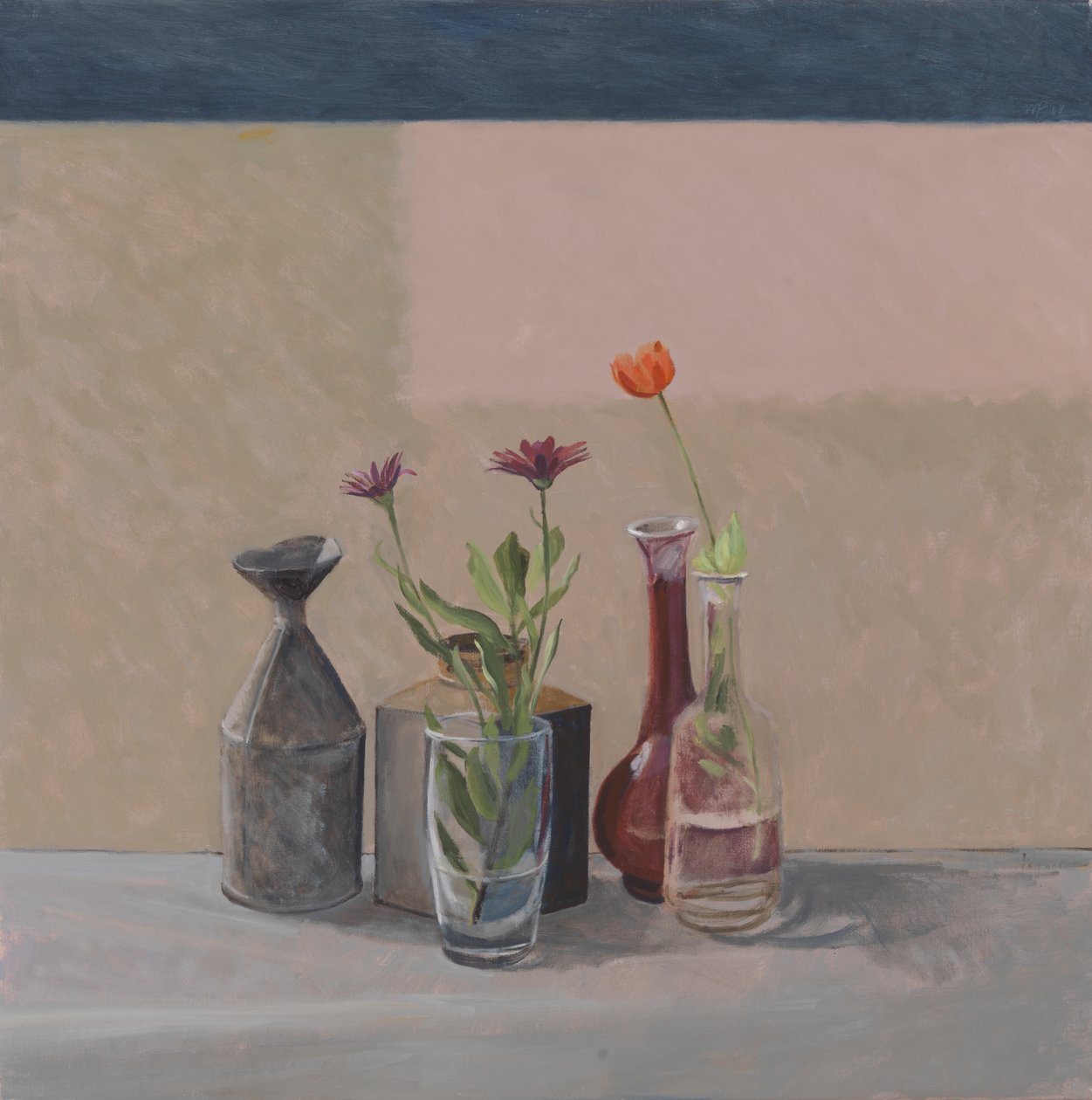 Orange Valmue - Flaskedåser, 2008 af William Packer