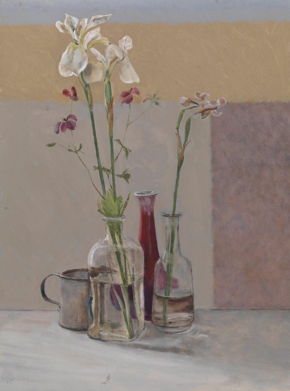 Høje hvide iris, 2009 af William Packer