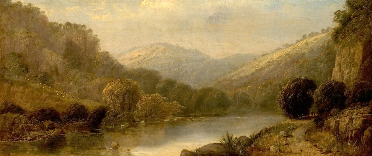 Spiers of Dovedale, Derbyshire, 1843 af William Parrott