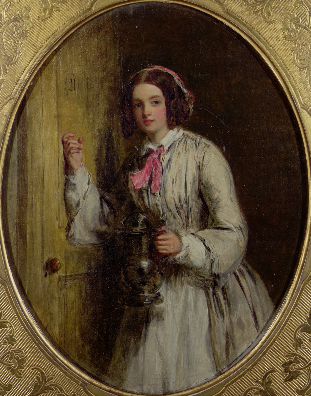 En tjenestepige med et flag, 1858 af William Powell Frith