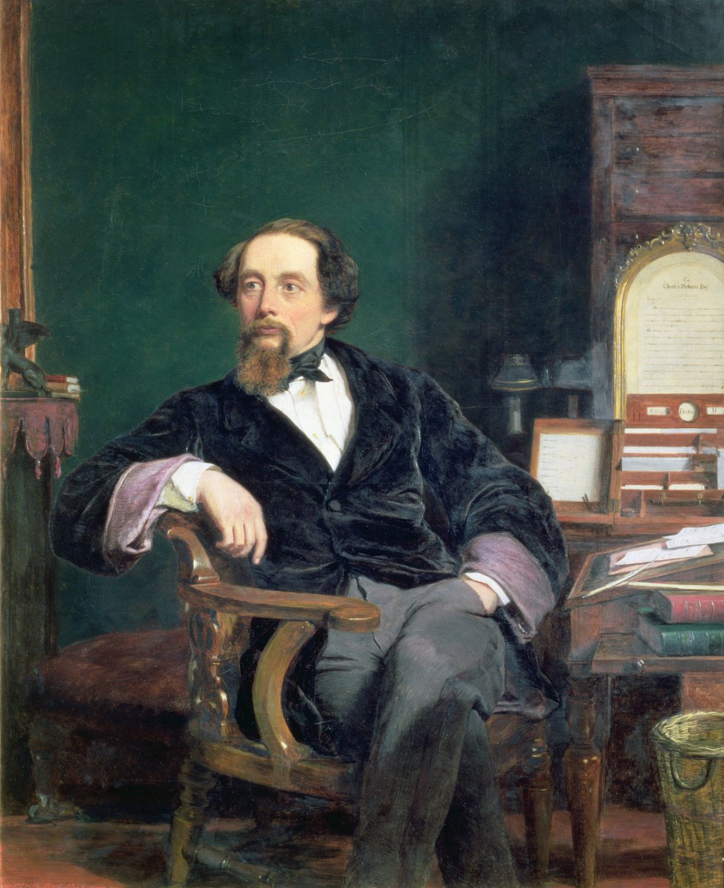 Portræt af Charles Dickens af William Powell Frith