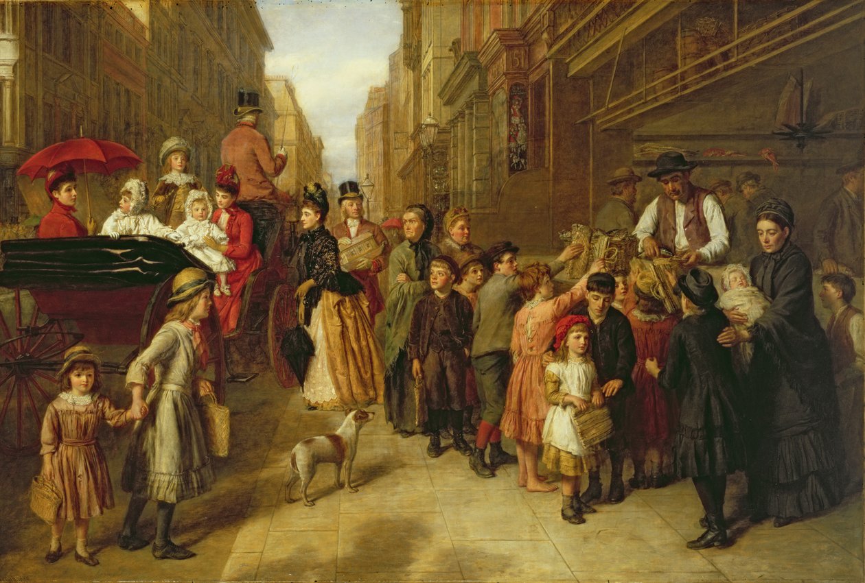 Fattigdom og Rigdom, 1888 af William Powell Frith