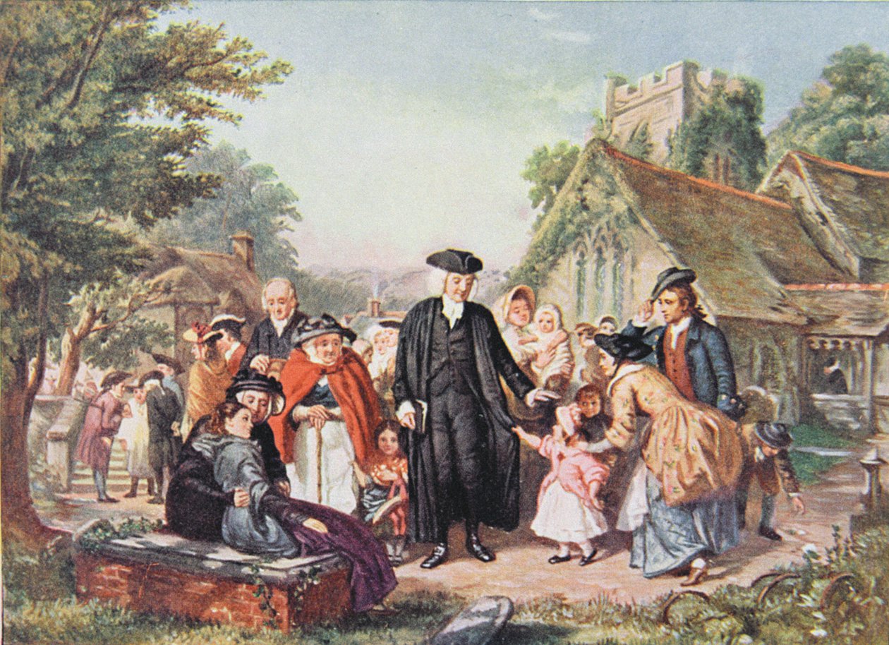 The Village Clergyman, illustration fra 