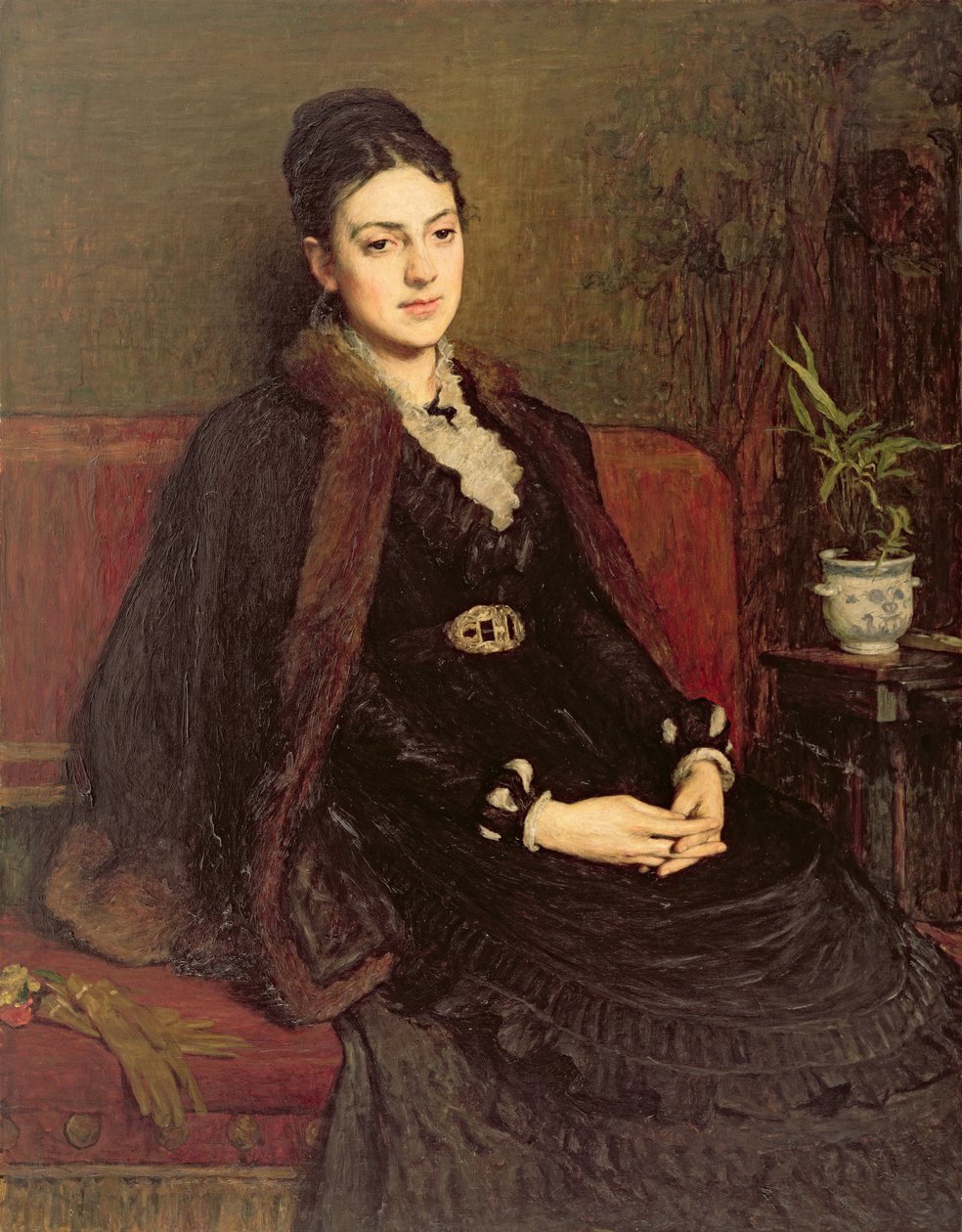 Portræt af Lady Orchardson (ca. 1854-1917) ca. 1875 af William Quiller Orchardson