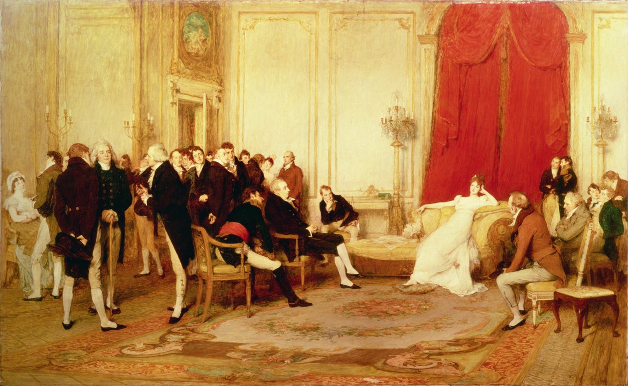 Madame de Recamiers salon af William Quiller Orchardson
