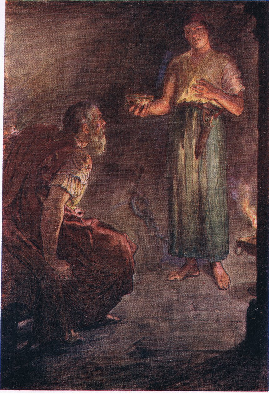 Filopoemen i fængslet, fra Plutarch Lives udgivet af T C & E C Jack Ltd, 1920