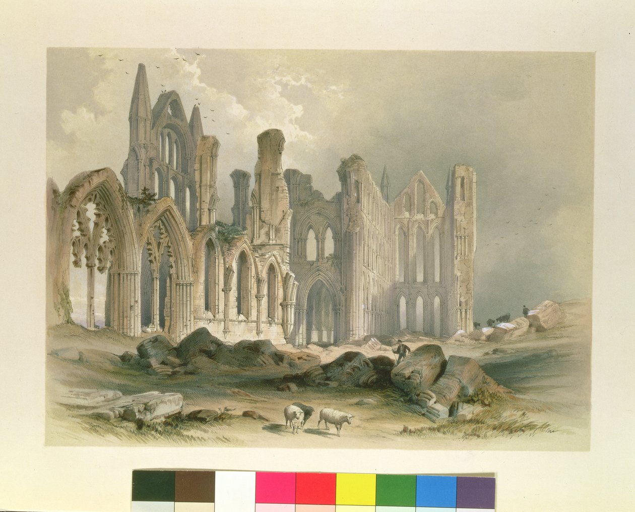 Whitby Abbey fra det nordøstlige, fra 