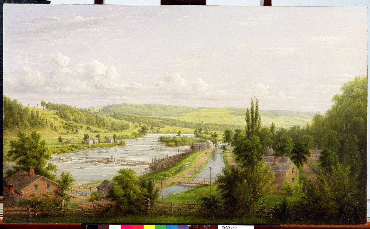 Mohawk River ved Little Falls, New York, 1892 af William Rickarby Miller