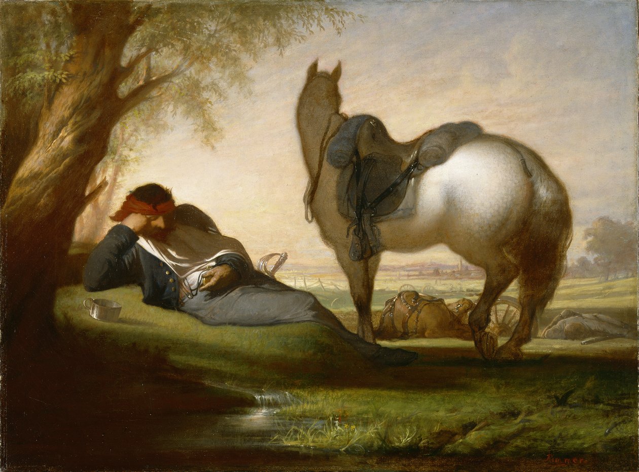 Borgerkrigsscene, ca. 1870-71 af William Rimmer