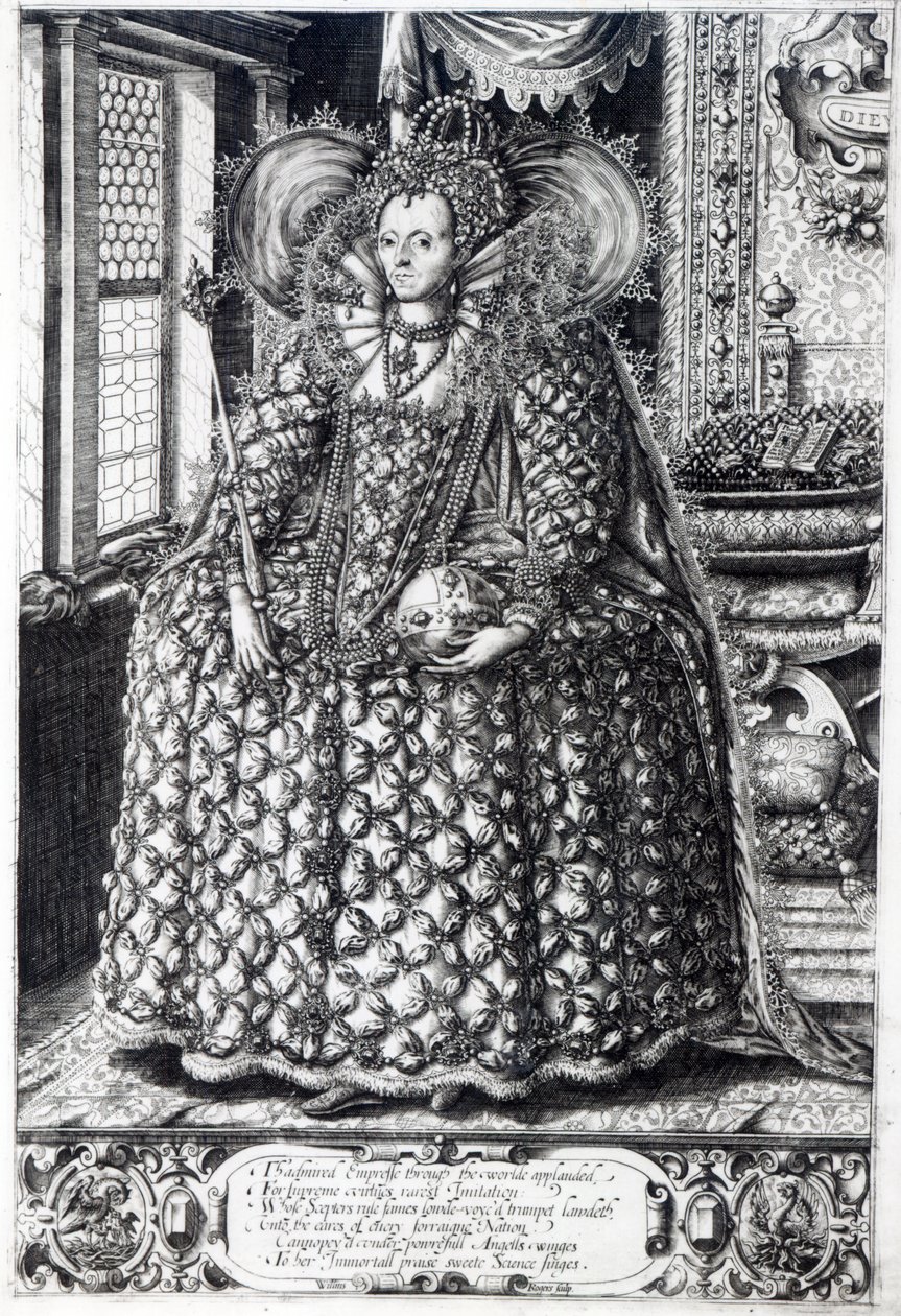 Portræt af dronning Elizabeth I af William Rogers
