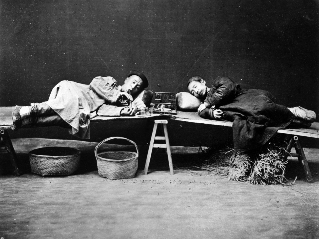 Opiumrygere, ca.1875 af William Saunders