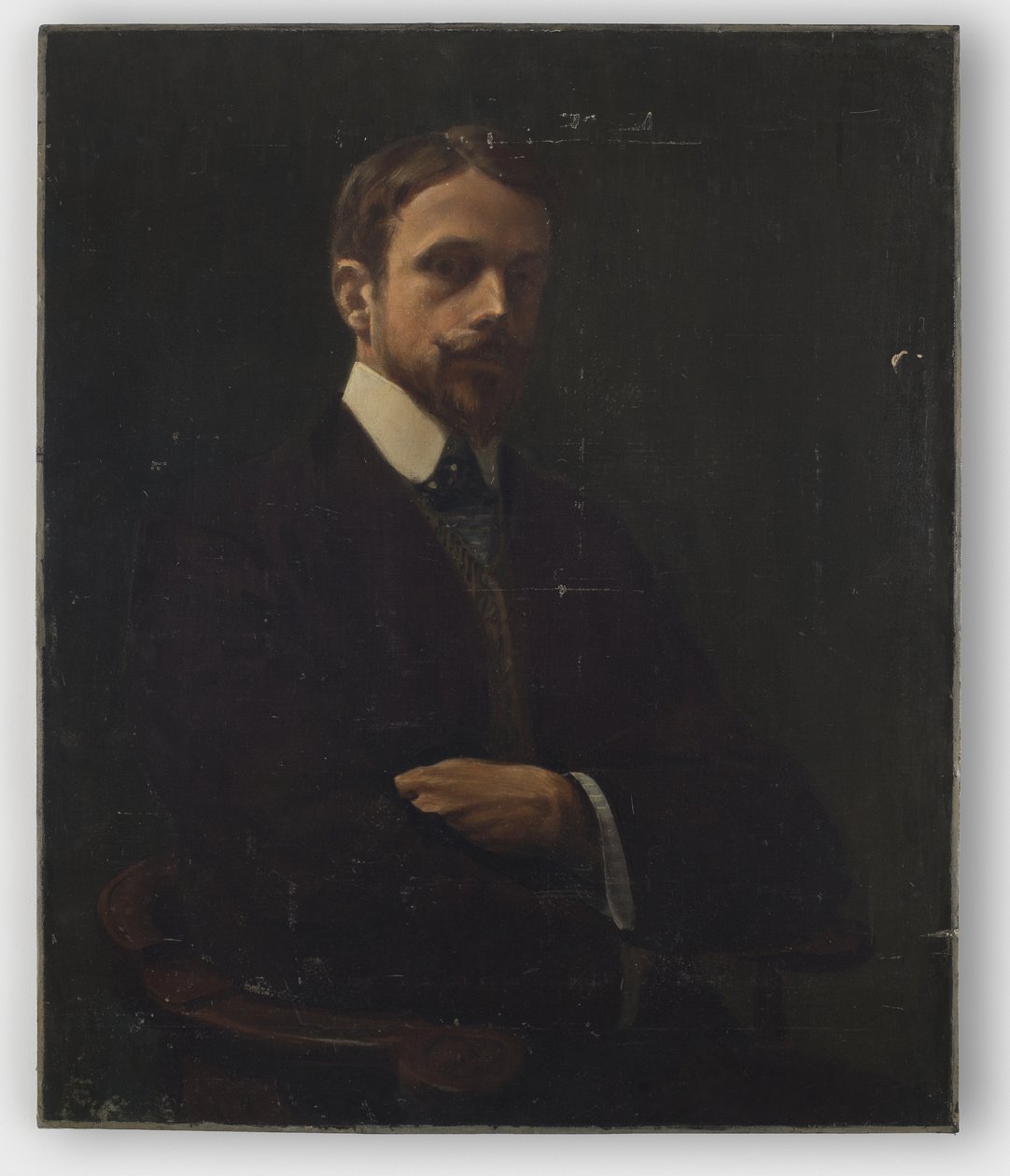 Selvportræt, før 1902 (olie på lærred, monteret på panel) af William Sergeant Kendall