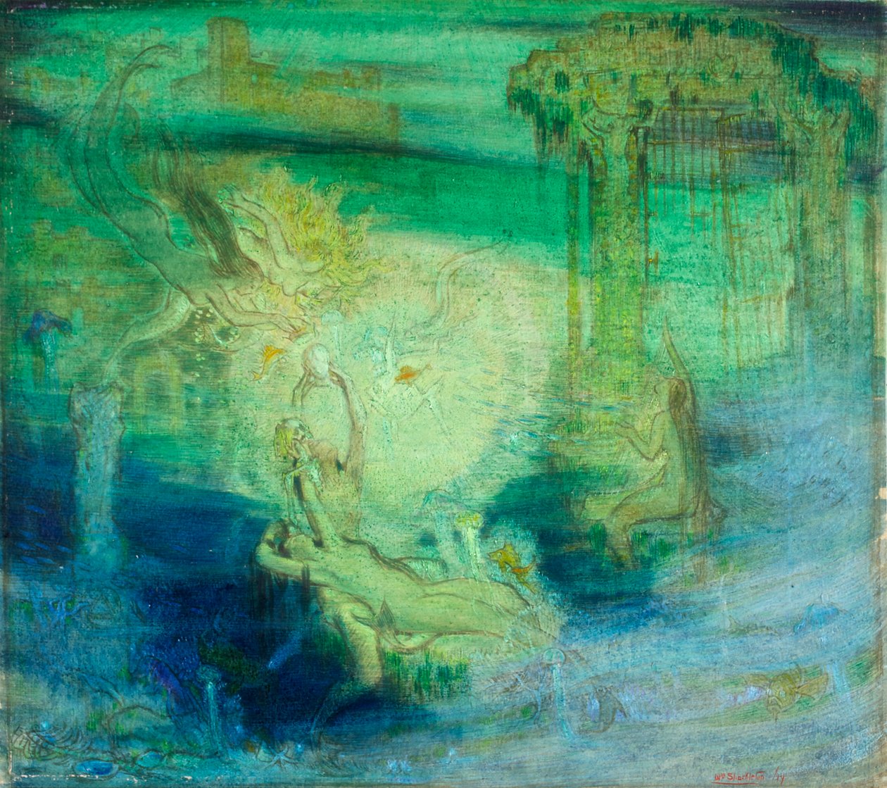 City of the Golden Gates (studie) 1919 af William Shackleton