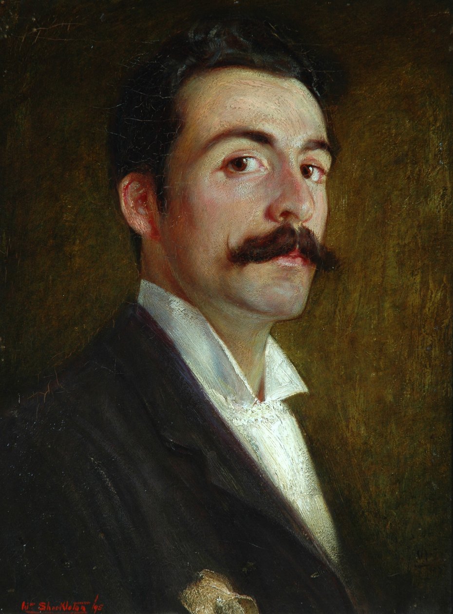 Selvportræt i en alder af 23 år, 1895 af William Shackleton