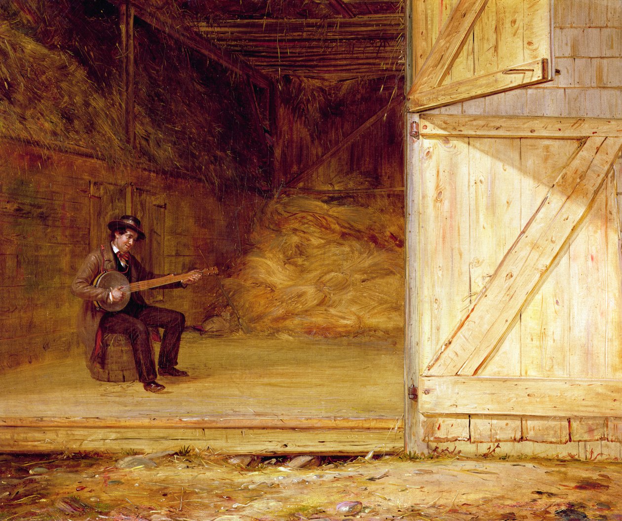 Banjospilleren, 1850-55 af William Sidney Mount