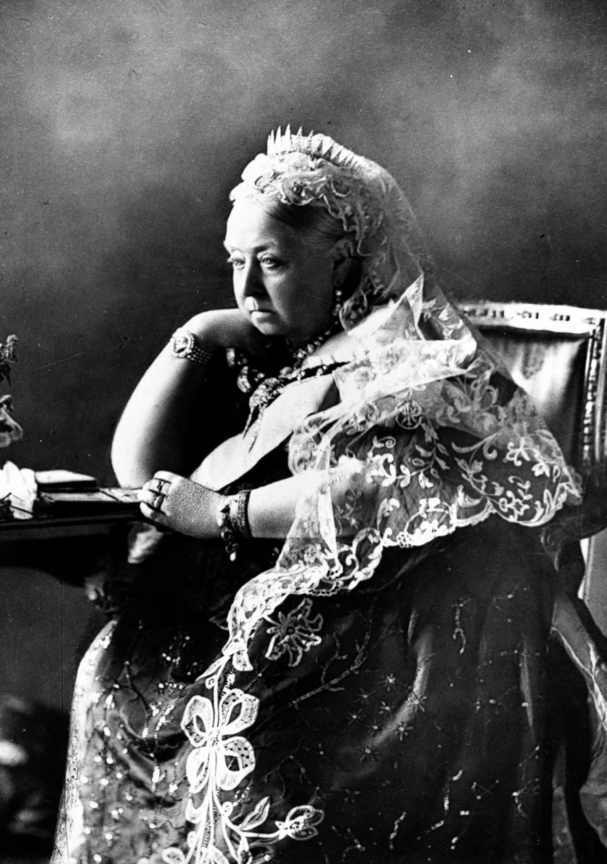 Dronning Victoria, 1897 (bw-foto) af William Slade Stuart