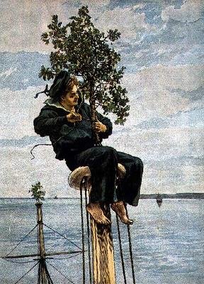 Julemorgen på Mast Head, fra Graphic Christmas Number, 1879 af William Small