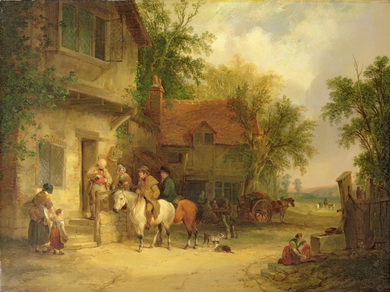 A Woodside Inn, 1841 af William Snr. Shayer