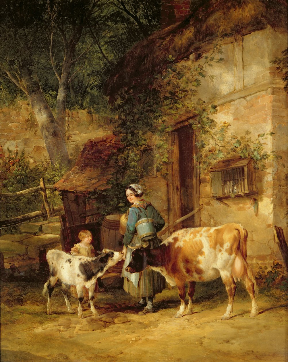 Mælkepigen, 1840 af William Snr. Shayer