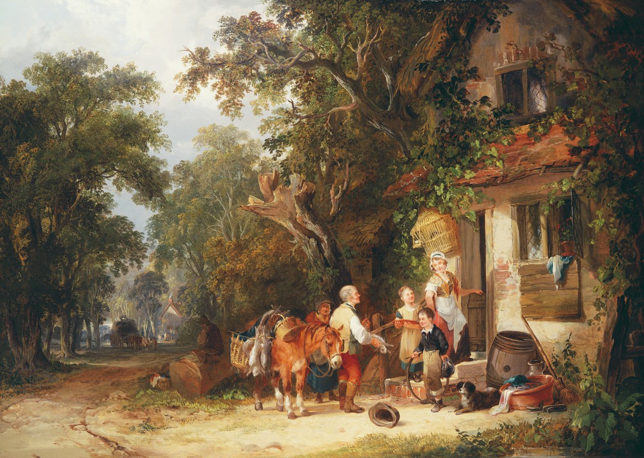 Kaninsælgeren, 1853 af William Snr. Shayer