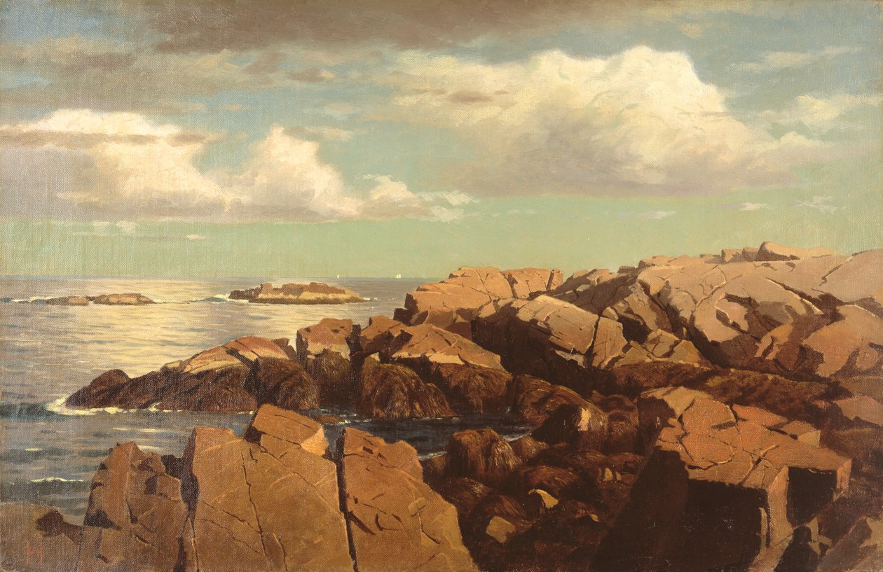 Efter et brusebad, Nahant, Massachusetts, 1864 af William Stanley Haseltine