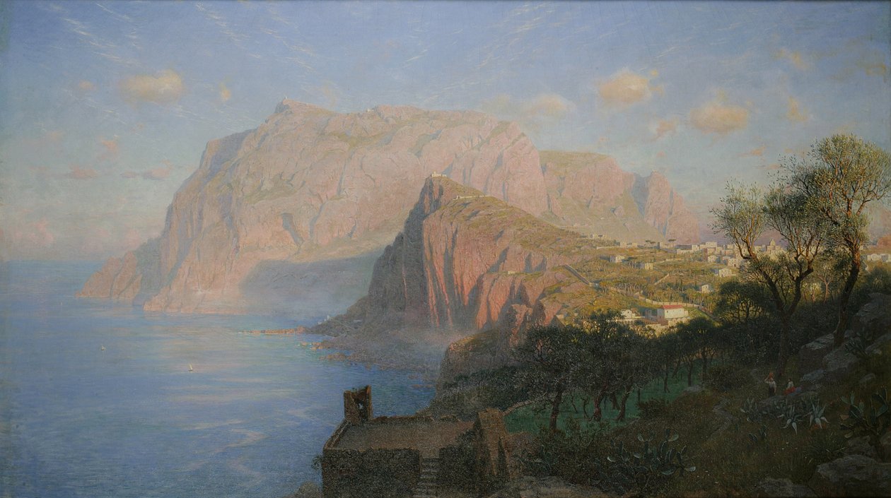 Solopgang ved Capri af William Stanley Haseltine