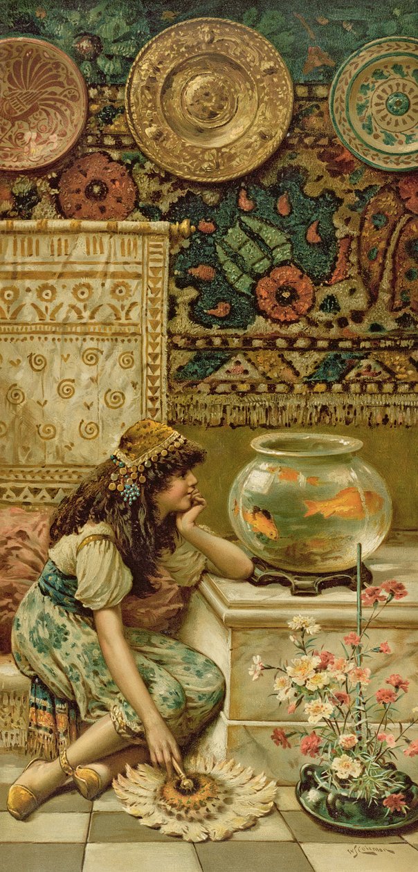 Guldfisk, fra Pears Annual, jul, 1893 af William Stephen Coleman