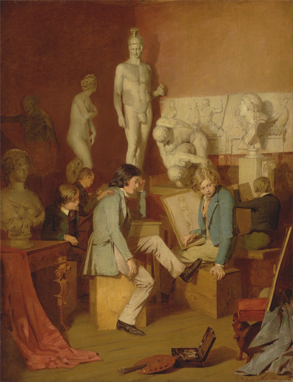 Interiør af et akademi - Kritikerne af William Stewart