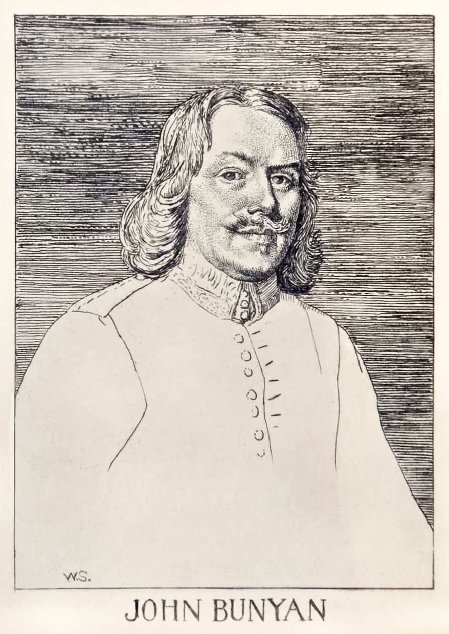 John Bunyan (1872-1919) forfatter til The Pilgrims Progress From This World, To That What Is To Come, illustration af William Strang (1859-1921) af William Strang