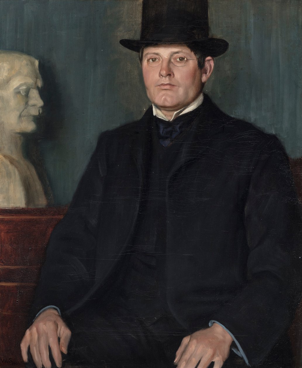 Portræt af Sir George Frampton (1860-1928) 1905 af William Strang